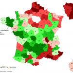 Nombre d&rsquo;agressions, délits et crimes par département