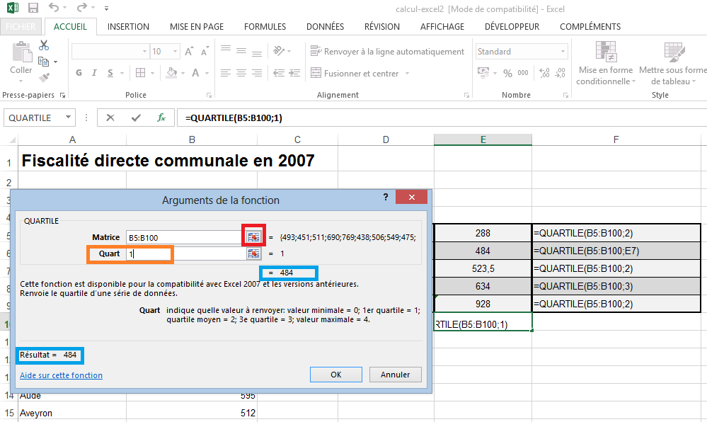 comment trouver le quartile 3