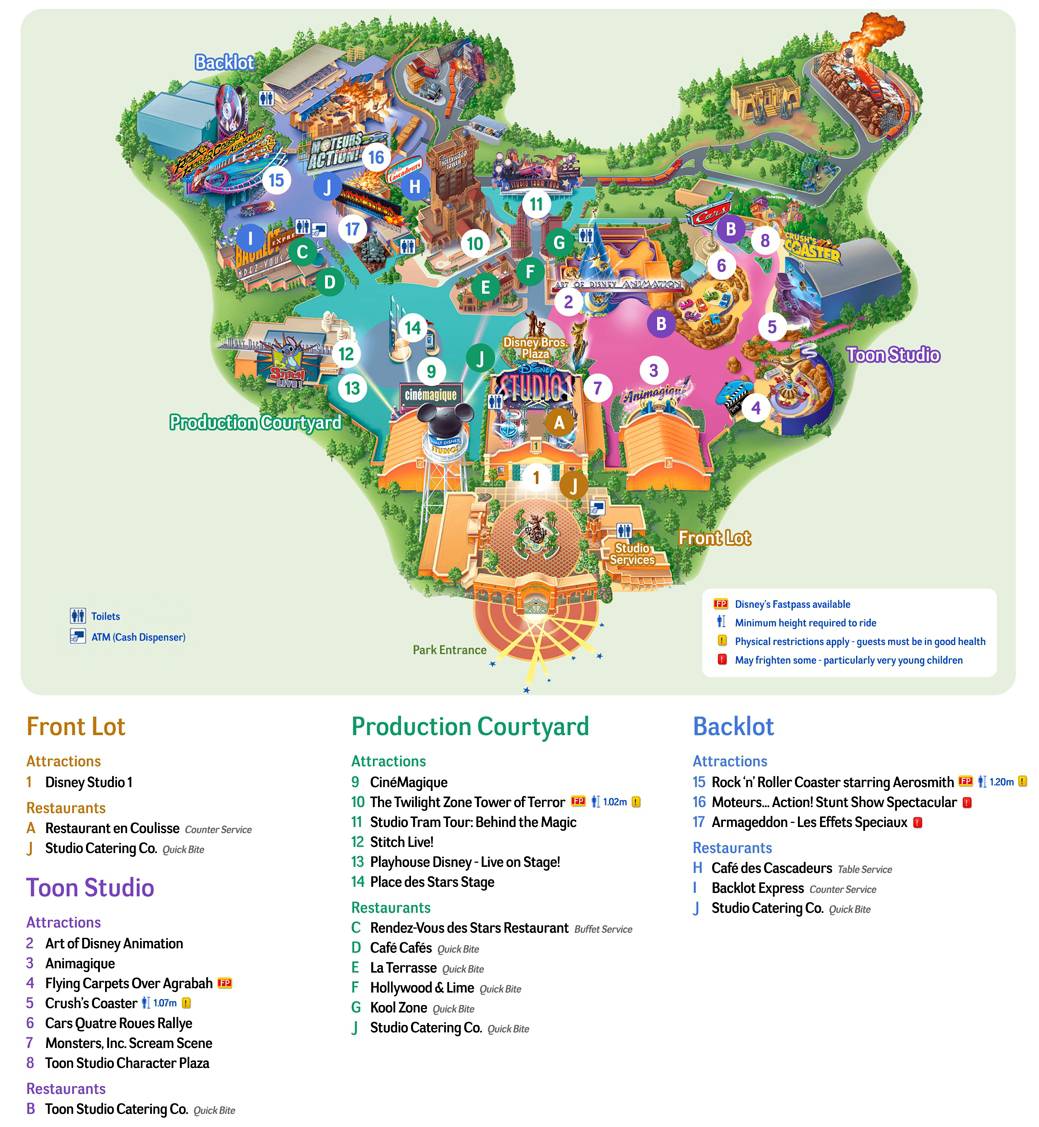Plan De Disneyland Paris Plan Eurodisney Du Parc Disneyland disneyland-map-2022