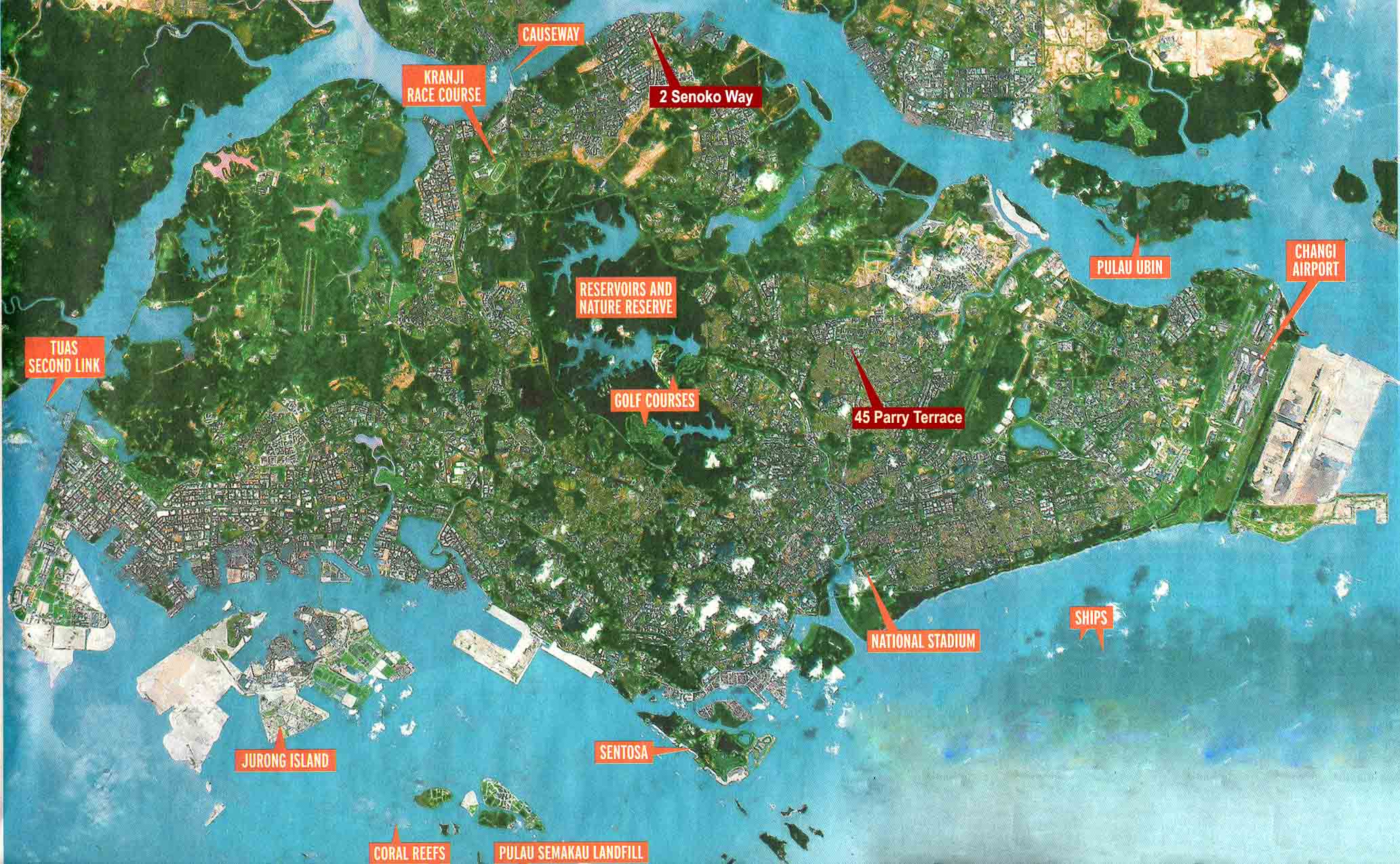 carte-de-singapour-cartes-du-relief-touristique-ville-plan