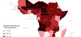 Carte mortalité infantile pays Afrique