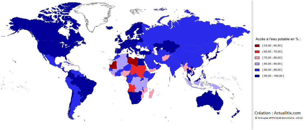 Accès de la population à l'eau potable