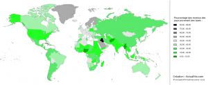 Carte du monde des taxes et impôts