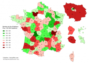 Carte nombre de lit pour hôpital