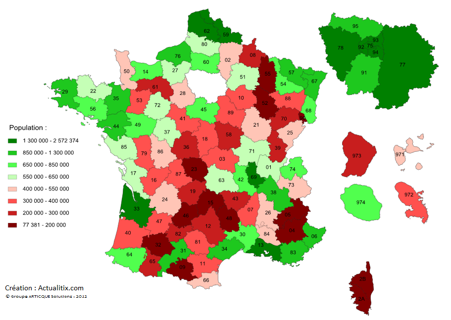 Population par département