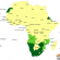Carte des membres de l'Union Africaine