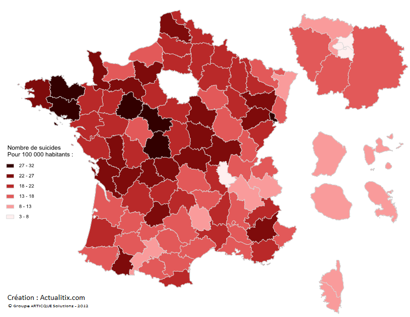 Suicides en France