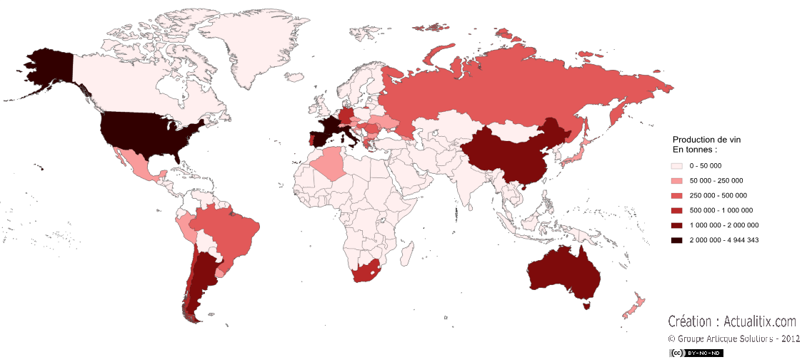 Pays producteurs de vin