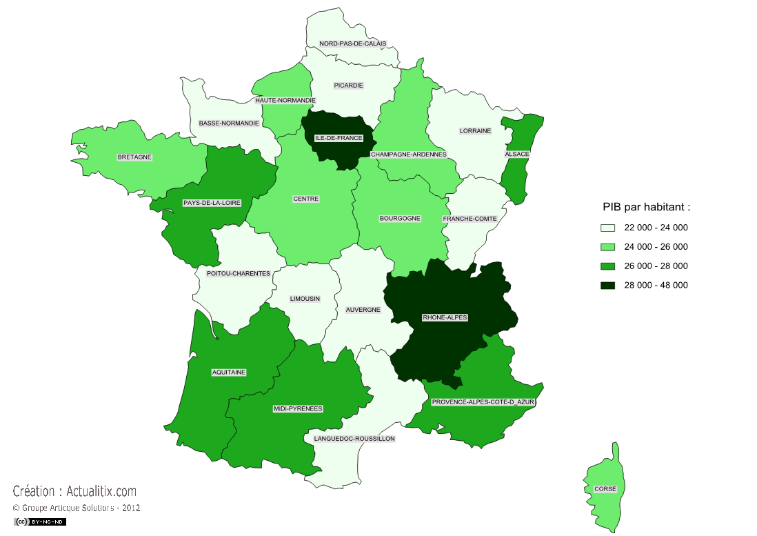 PIB des régions