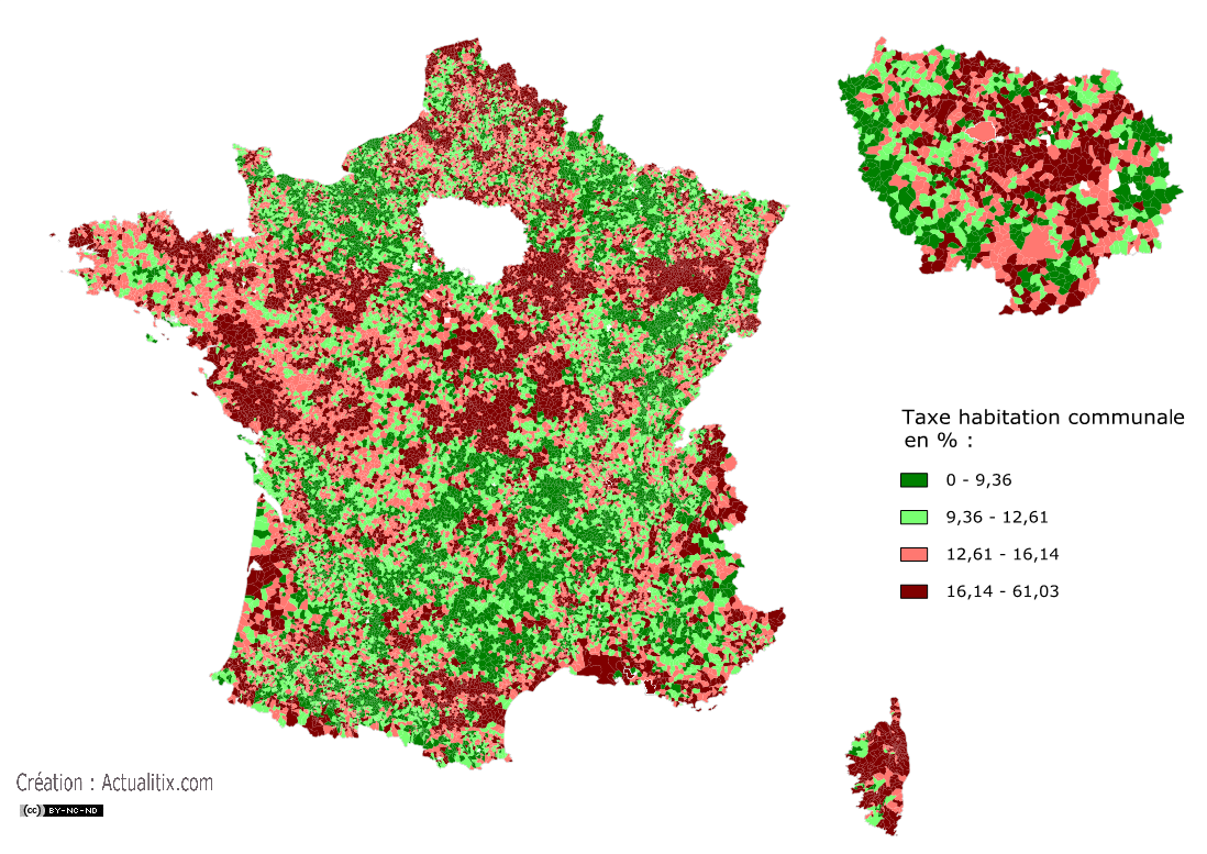 Taxe d'habitation communale en France