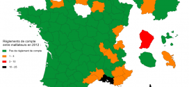 Carte règlements de compte en 2012