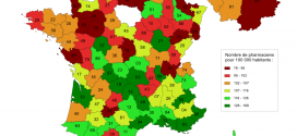 Nombre de pharmaciens en 2012