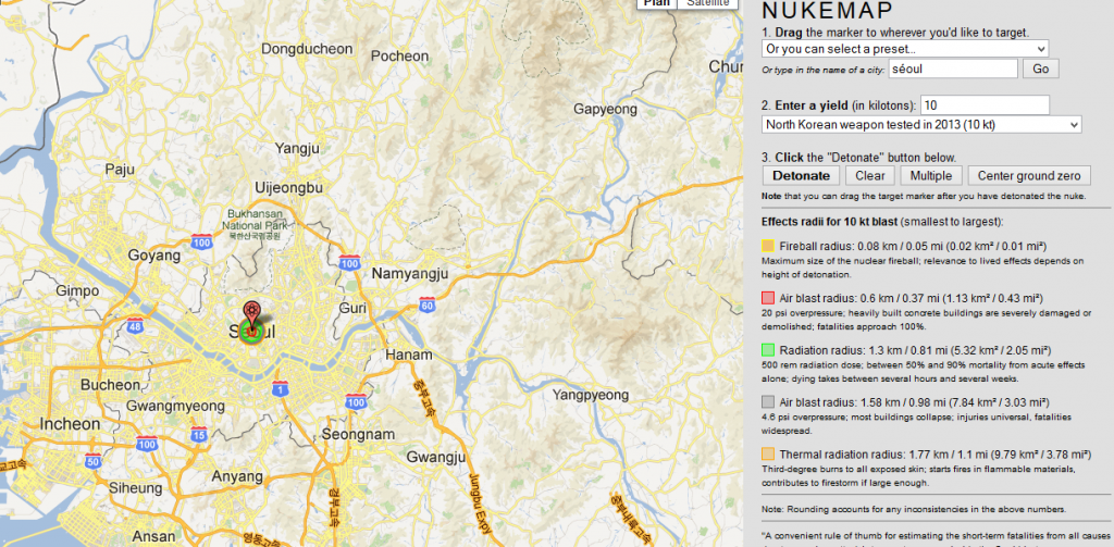 Bombe atomique de la Corée du Nord