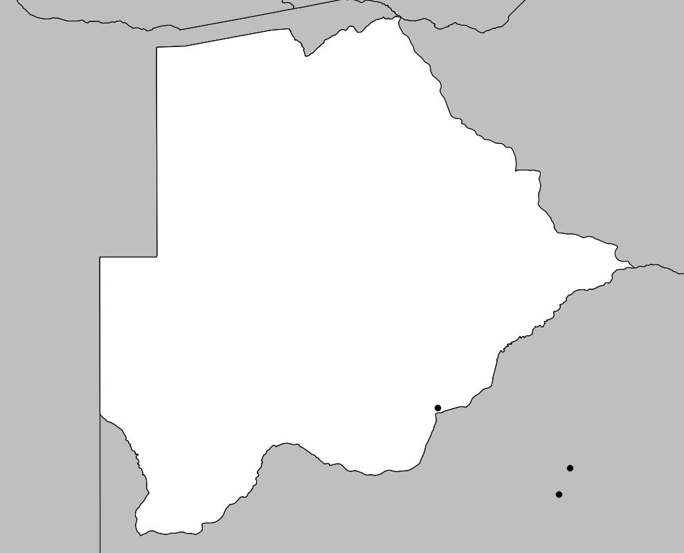 Carte Du Botswana Plusieurs Cartes Du Pays Africain