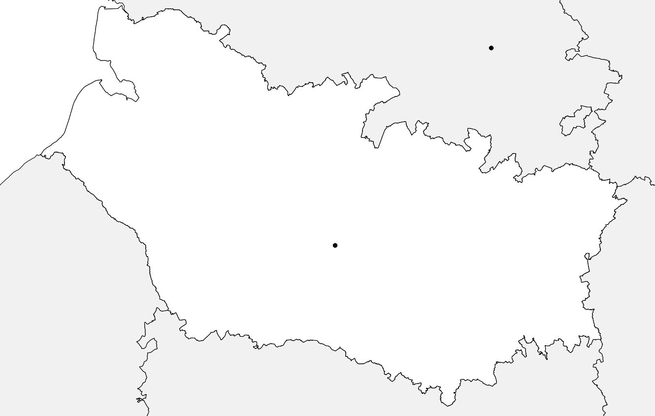 Carte vierge de la Somme Carte vierge de la Somme