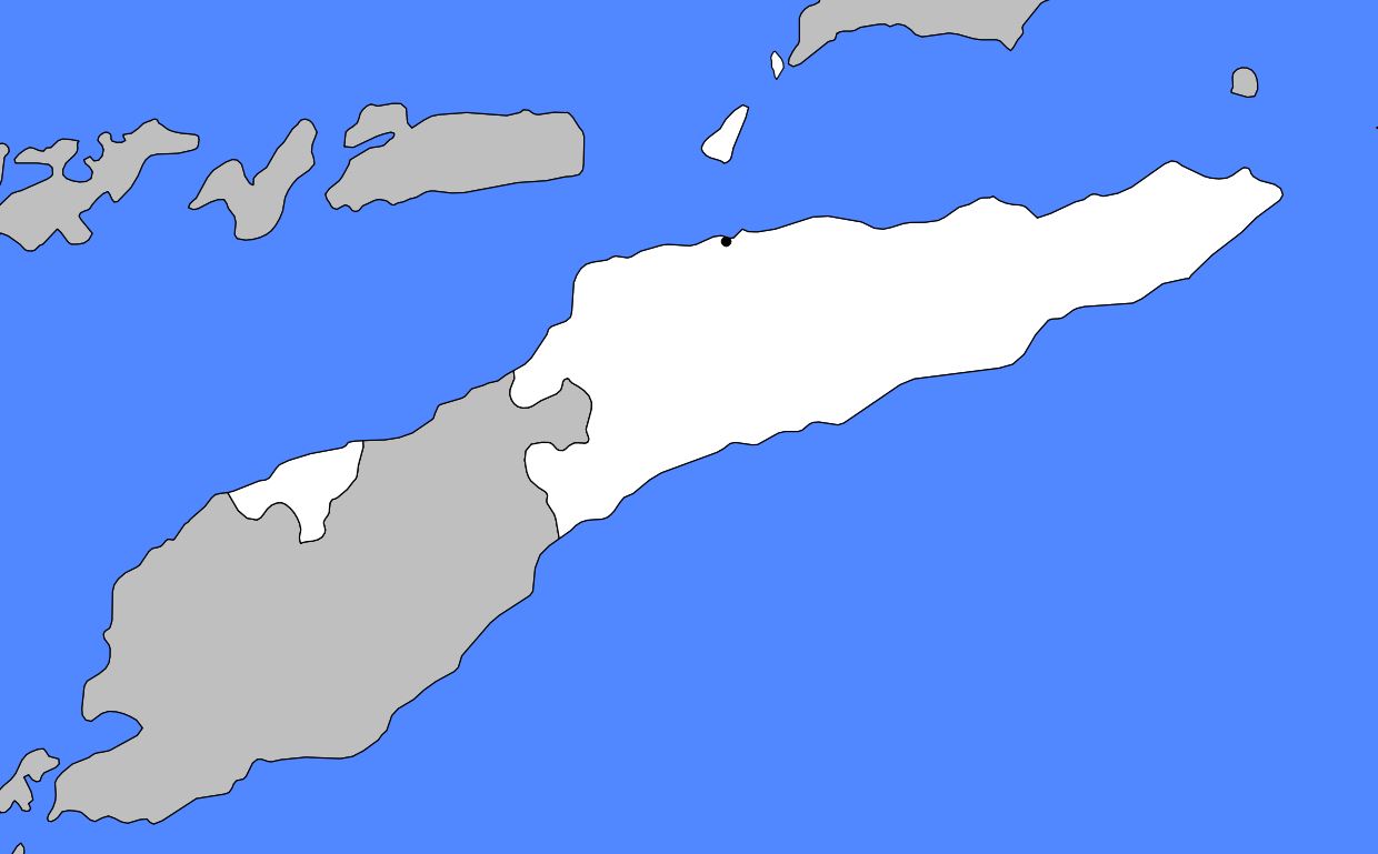 Carte vierge du Timor oriental