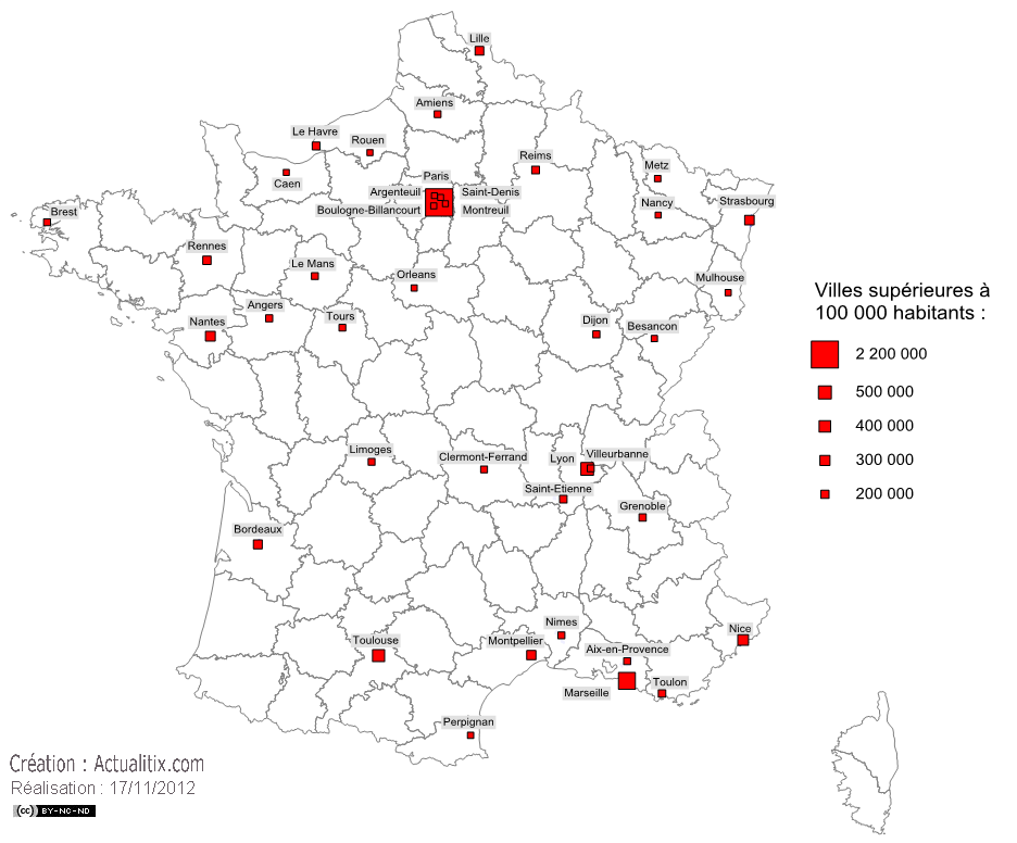 Image result for carte de france top villes