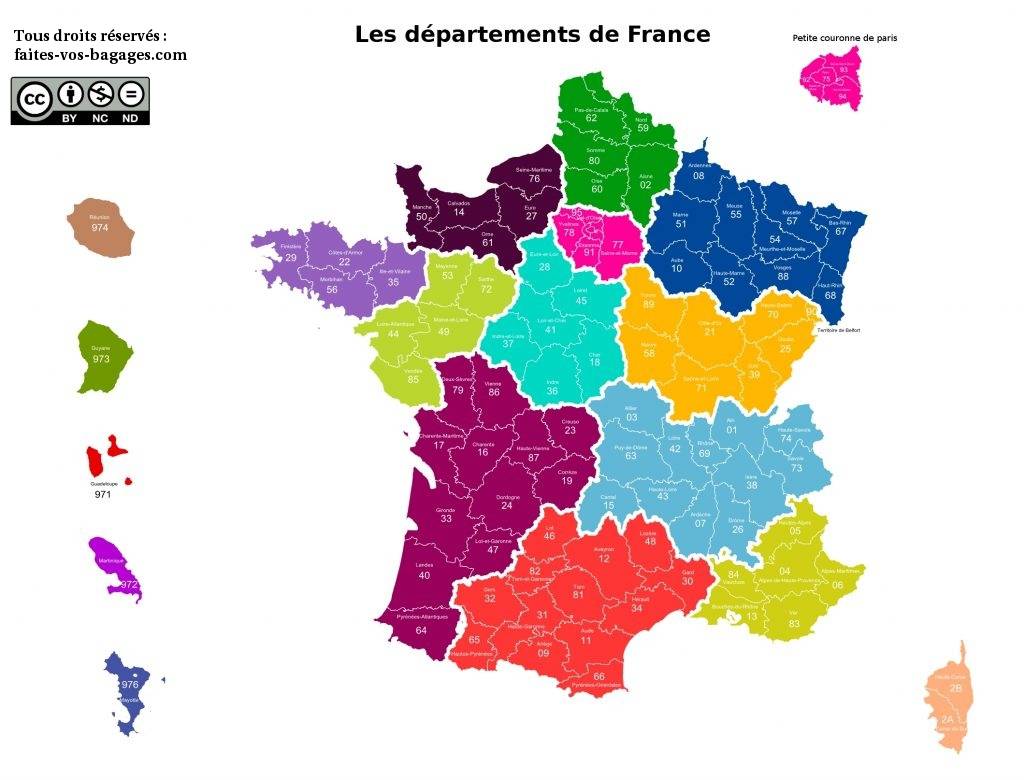 carte de france métropolitaine