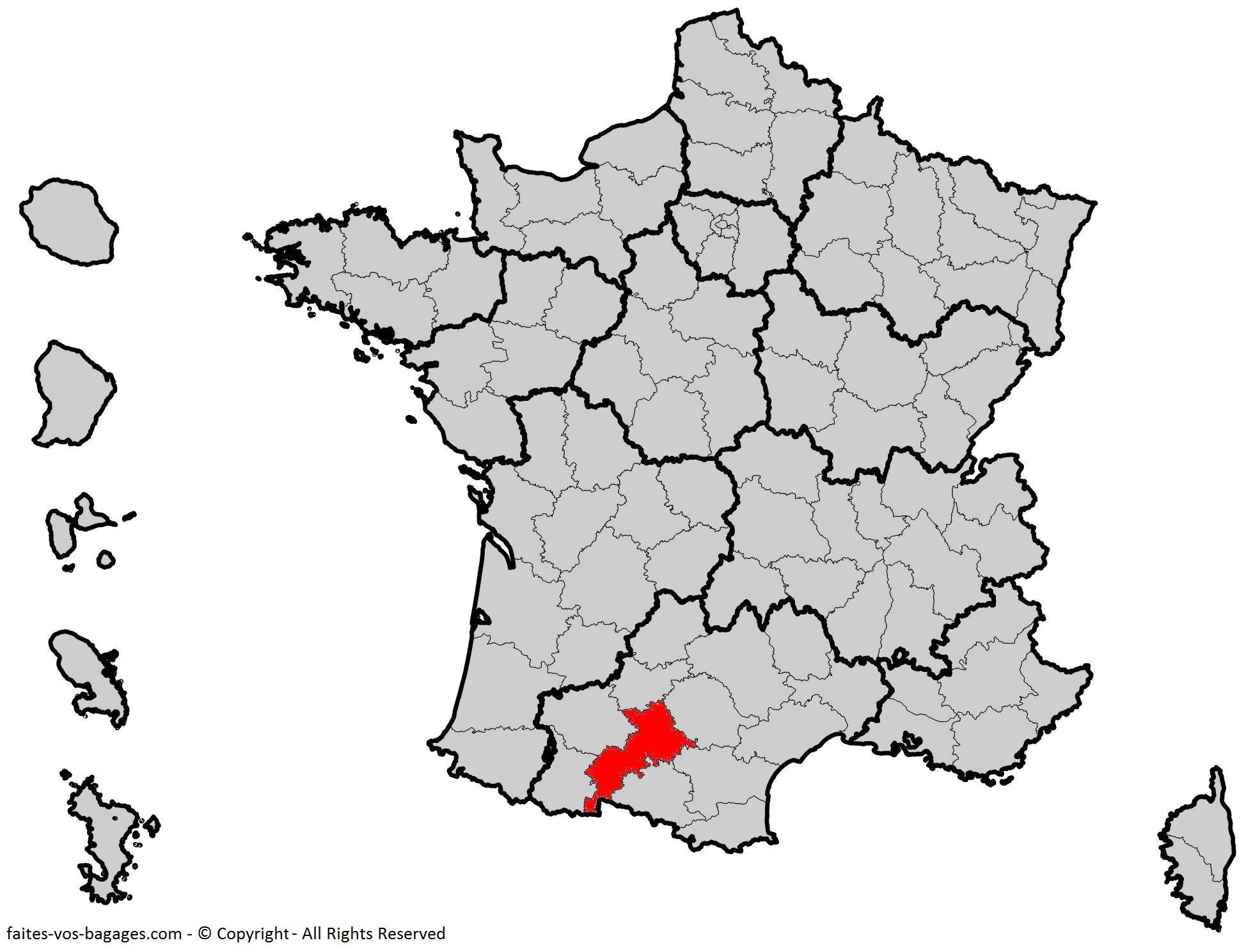 la garonne carte de france