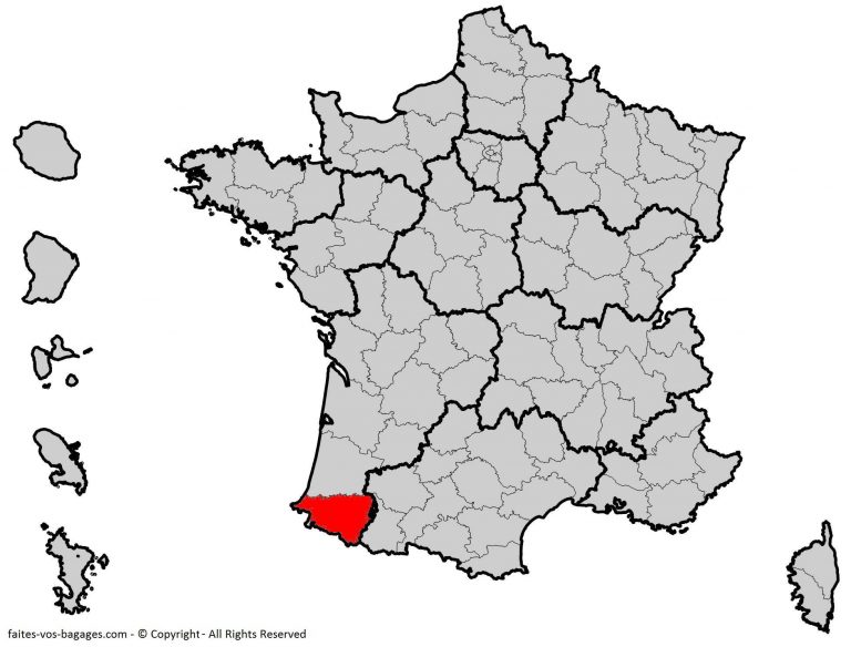 Carte des Pyrénées-Atlantiques - Plusieurs cartes du département (64)