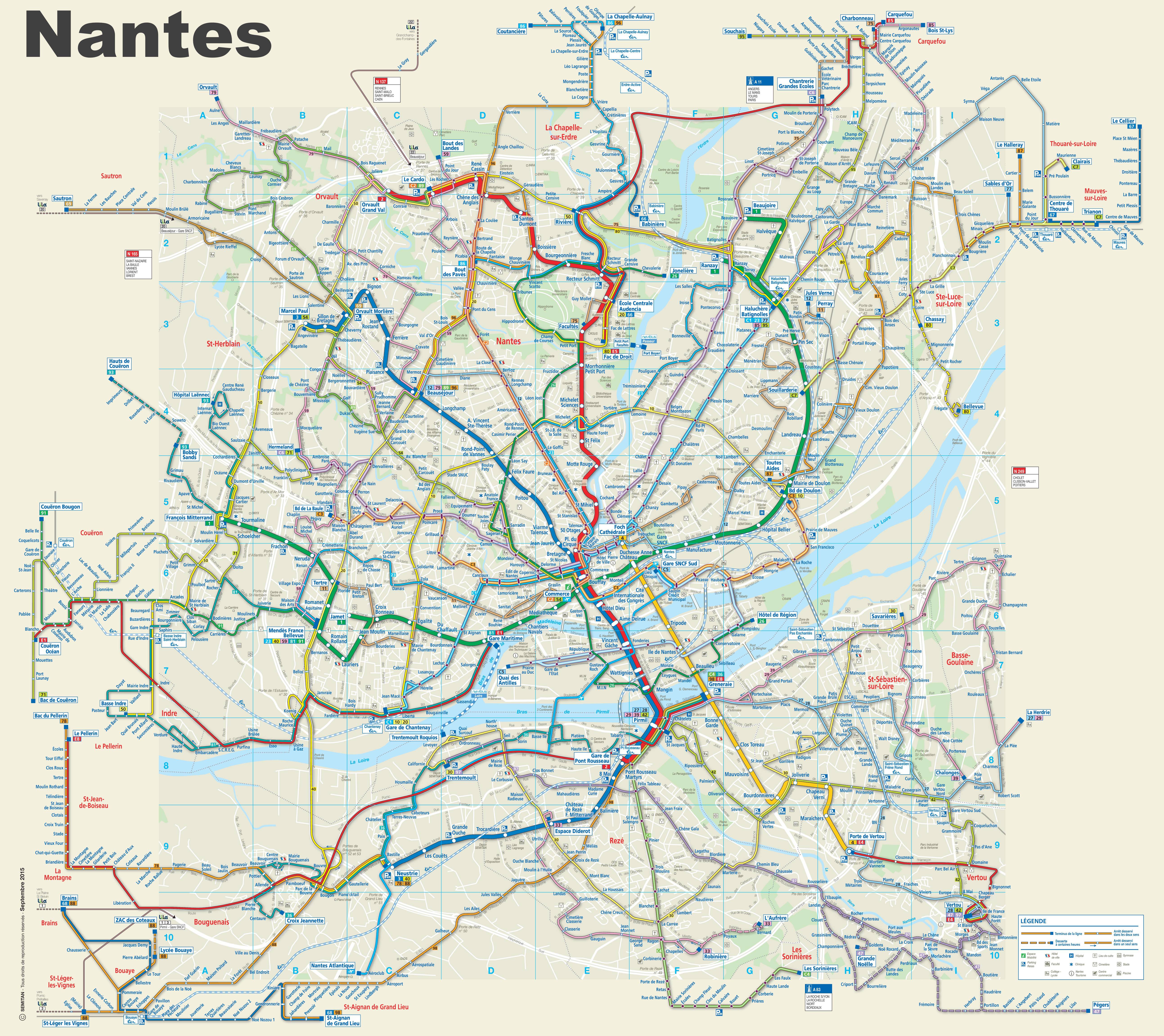 Quels sont les arrêts du bus 75 de nantes