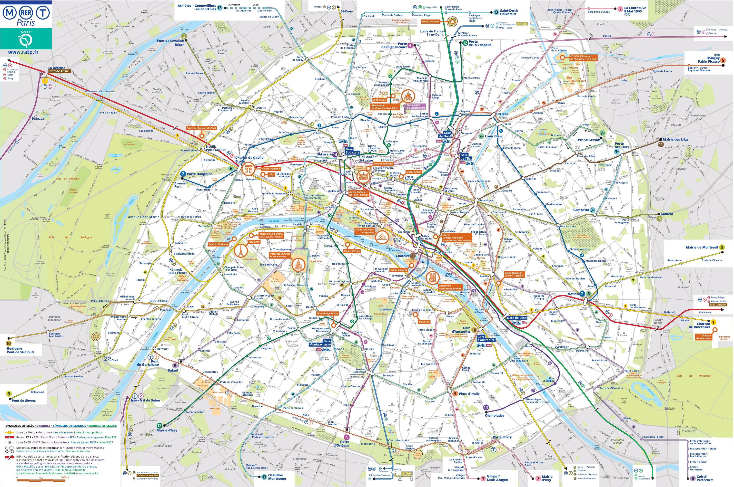 Plan De Paris Map