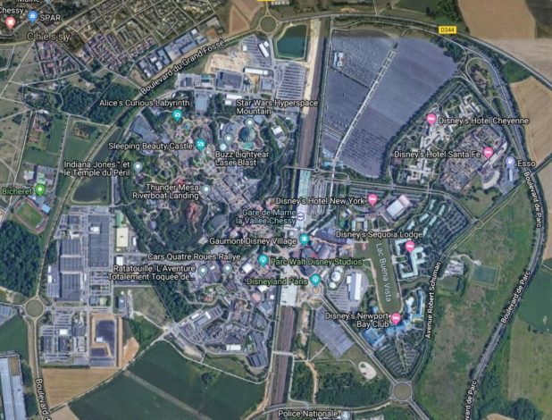 Carte de Disneyland