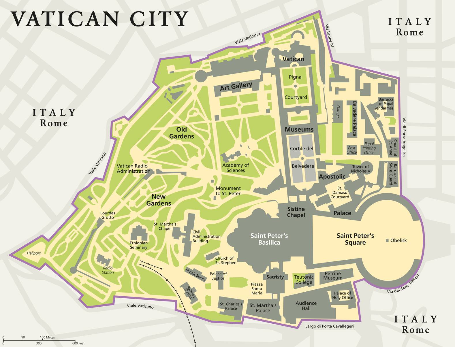 plan du vatican