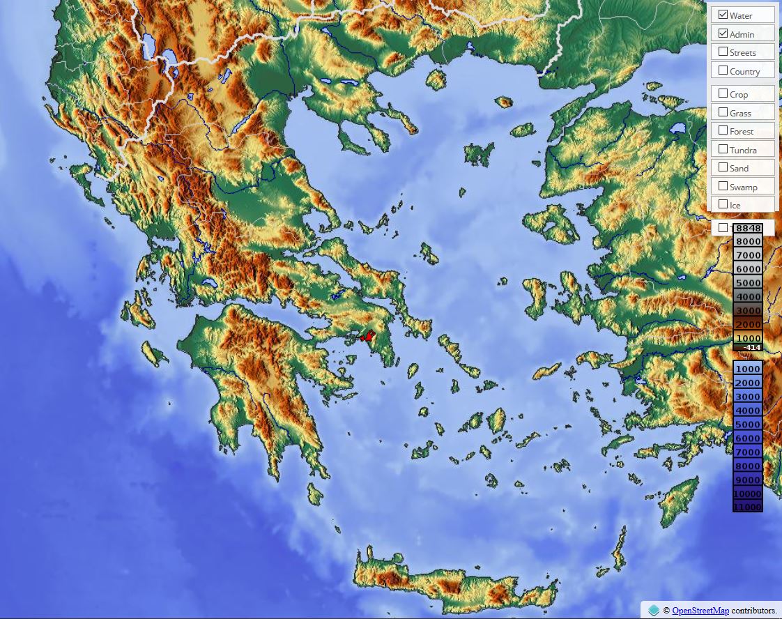 zone sismique grece cyclades