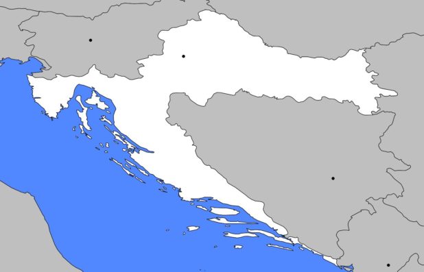 Carte vierge Croatie