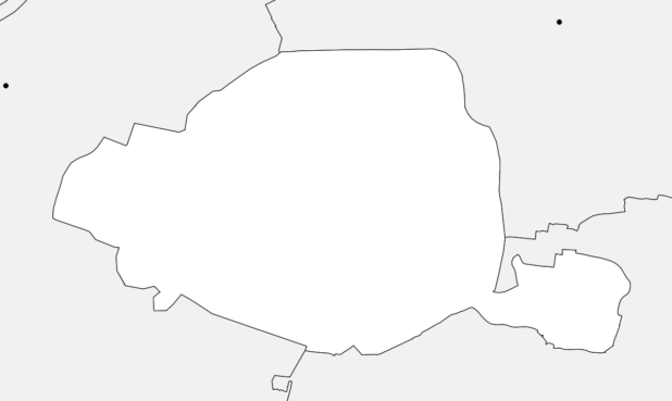 Carte vierge de Paris Carte vierge de Paris (département, ville)