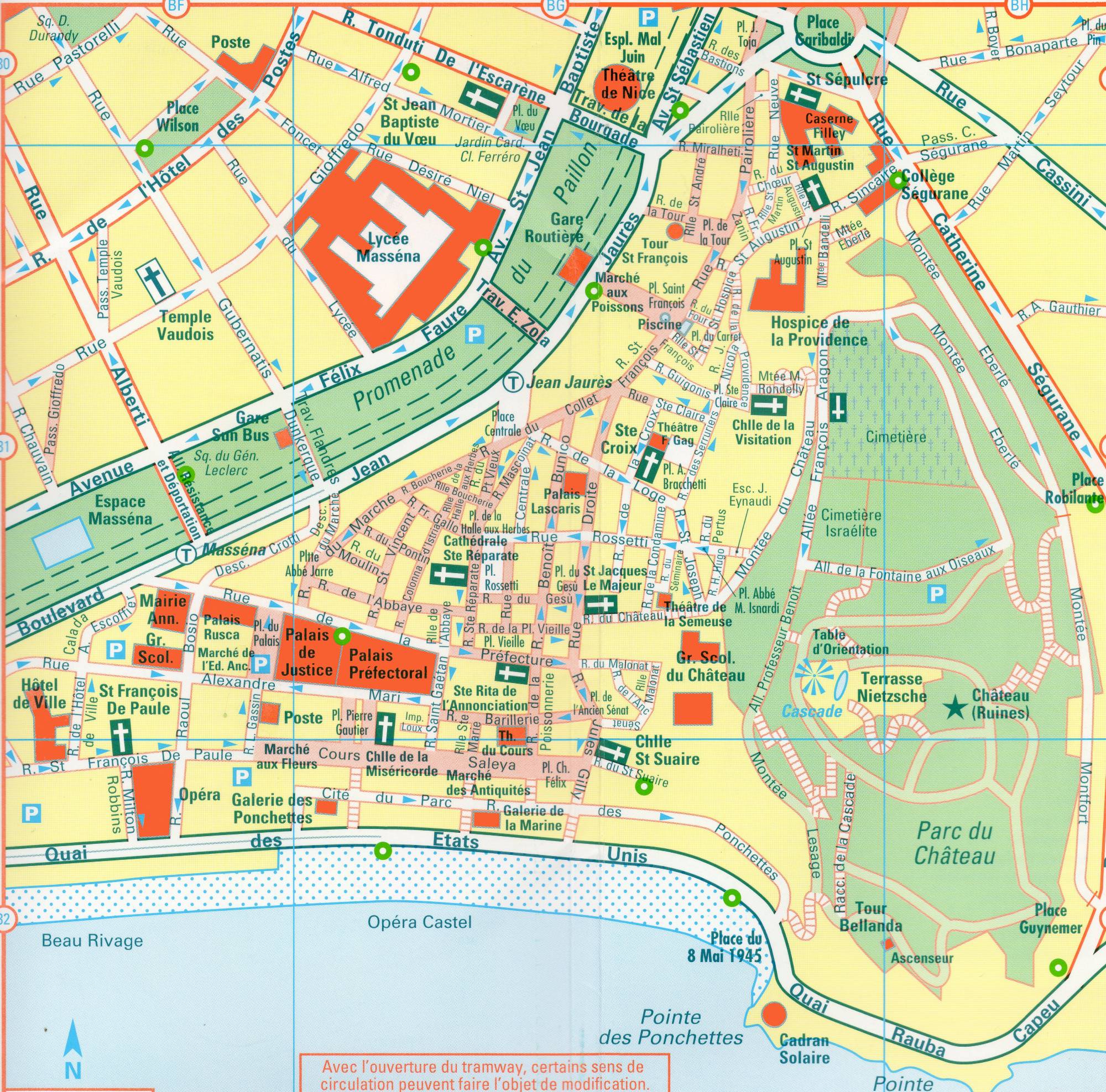 Carte de Nice - Cartes et plans de Nice préfecture des Alpes-Maritimes