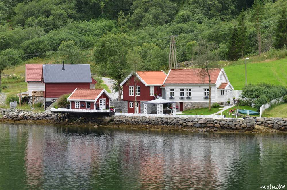 Fjord de Sogneford - Maison typique - Norvège Fjord de Sogneford - Maison typique - Norvège