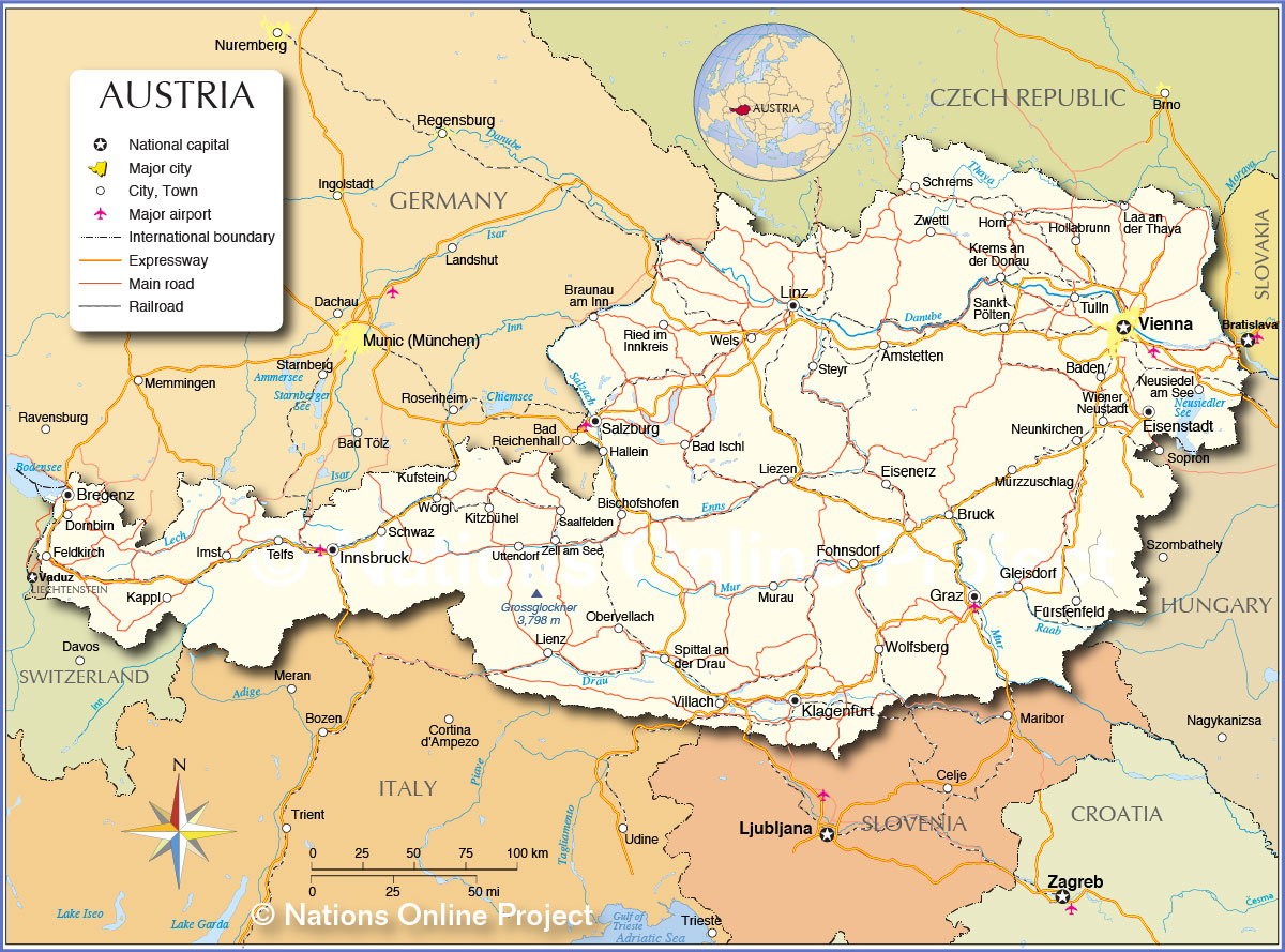 Carte Autriche 1 