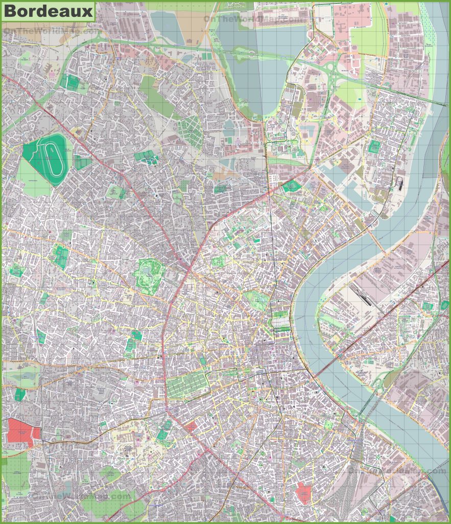 Carte de Bordeaux Carte de Bordeaux