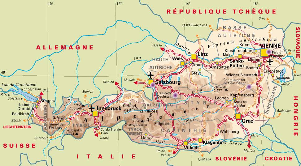 autriche-carte