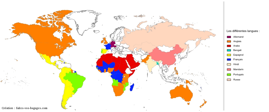 Carte du monde - Présentation du monde sous forme de cartograhie