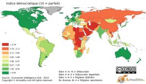 Carte des régimes politiques dans le monde