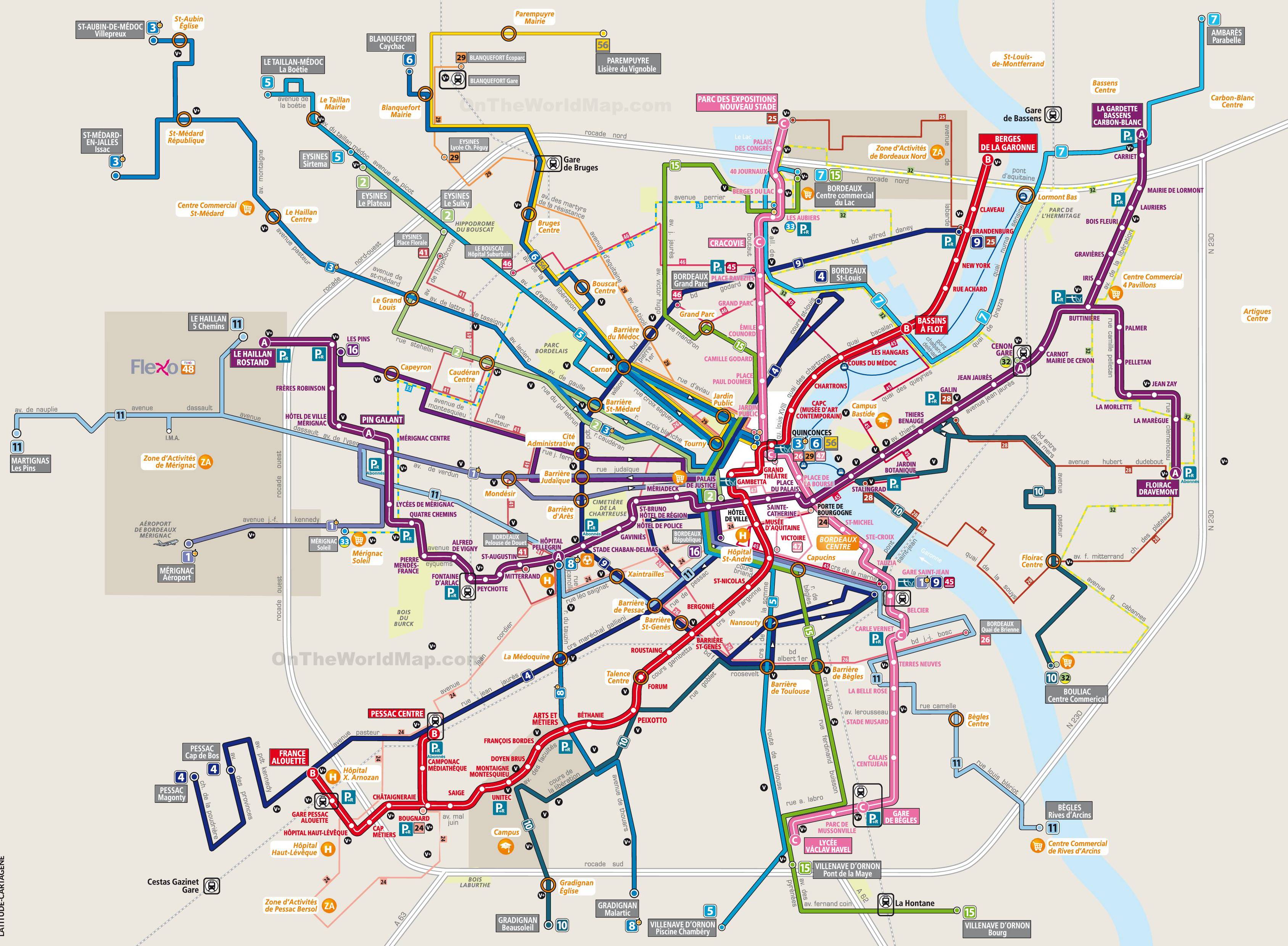 transport tour de france bordeaux