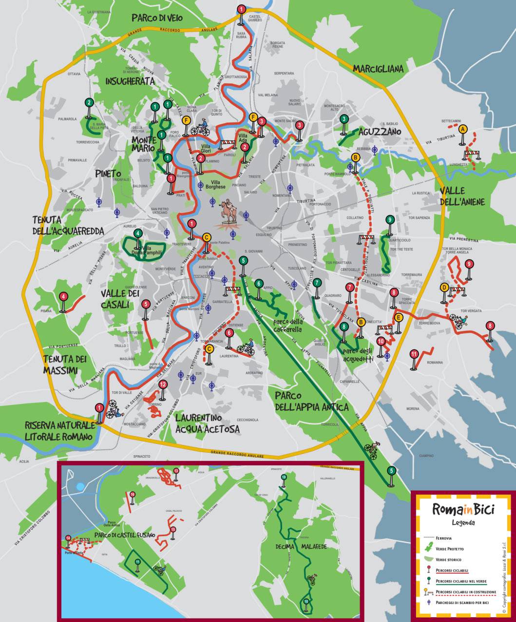 Plan Ville Rome Cycle Plan Ville Rome Cycle