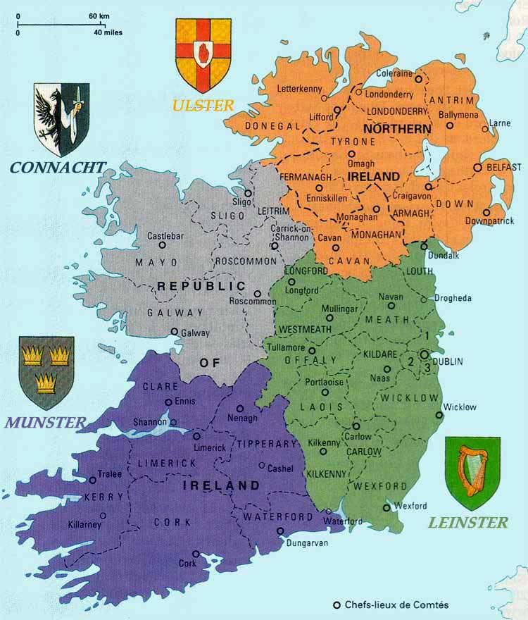 irlande carte - Image