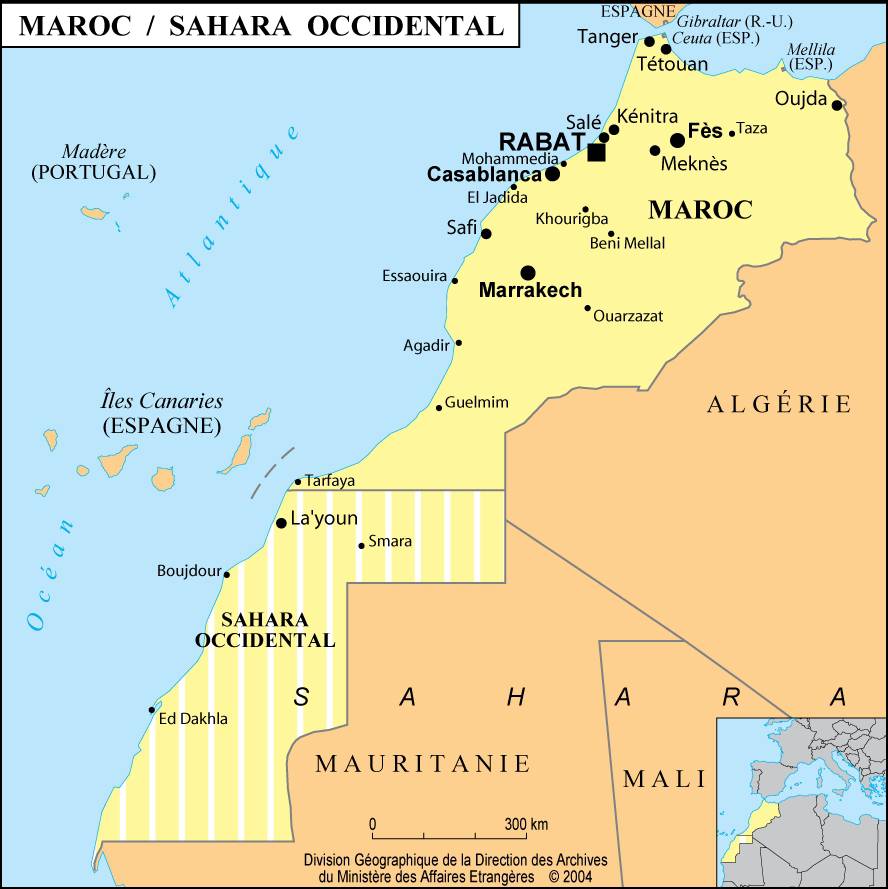 ville maroc carte