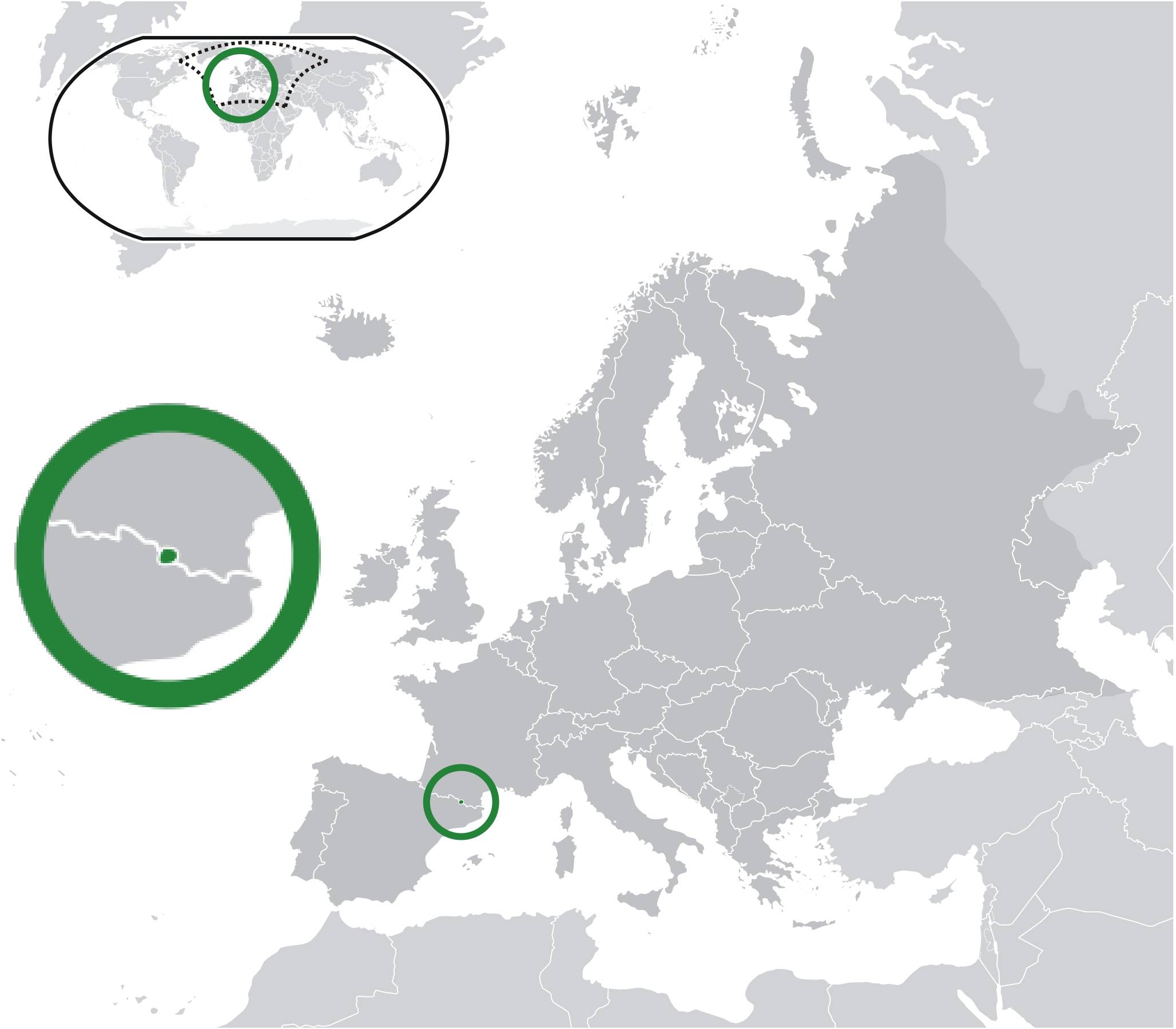 Où se trouve l'Andorre sur une carte ? Où se trouve l'Andorre sur une carte ?