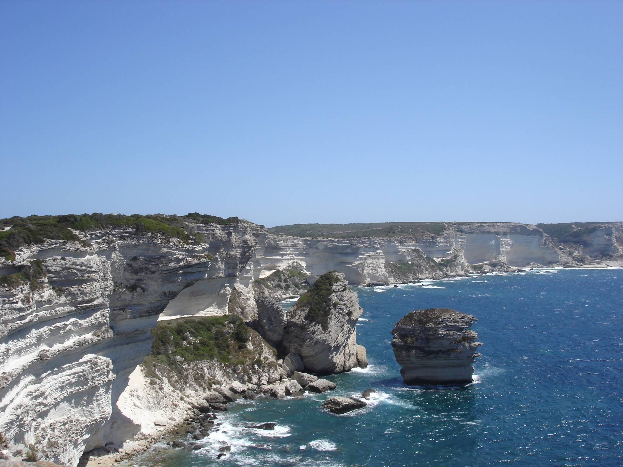 Vue des falaises de Bonifacio Vue des falaises de Bonifacio