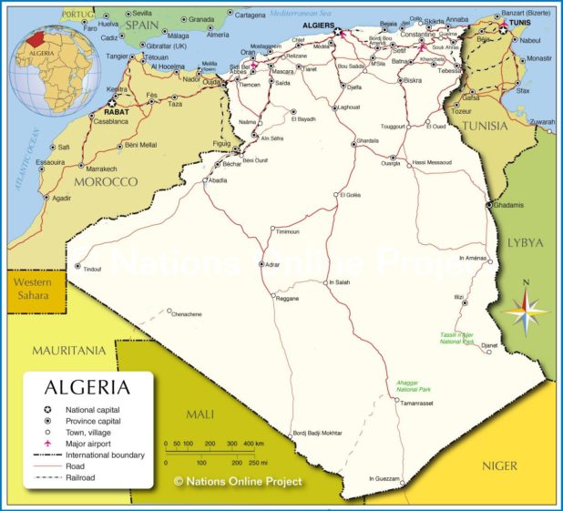 Algérie carte