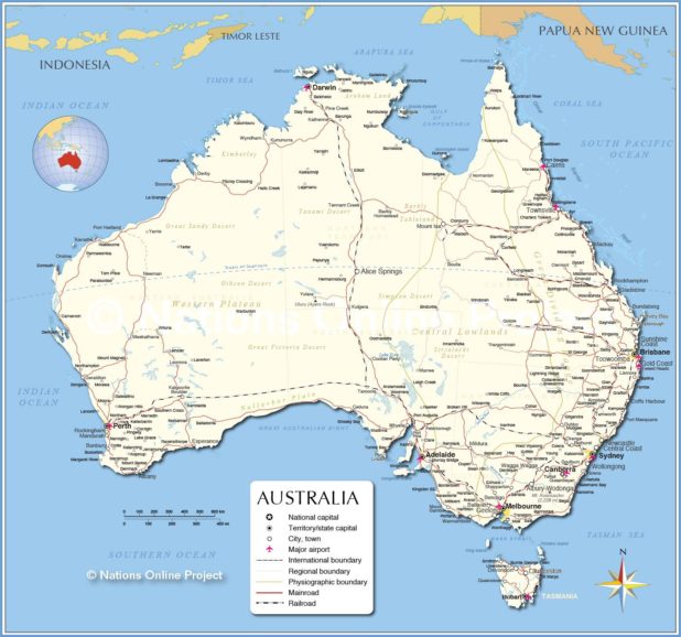 Australie carte