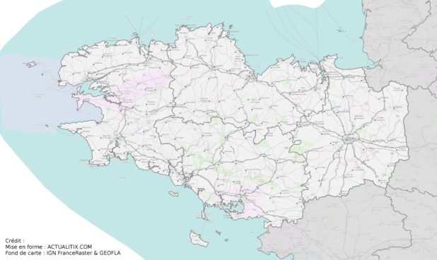 Bretagne carte Bretagne carte