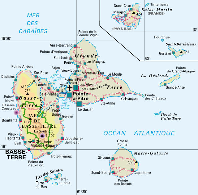 carte-de-la-guadeloupe-et-ile