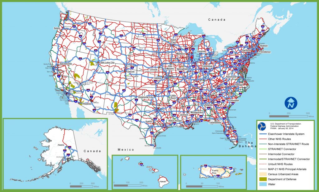 Carte des routes aux USA (Etats-Unis) Carte des routes aux USA (Etats-Unis)