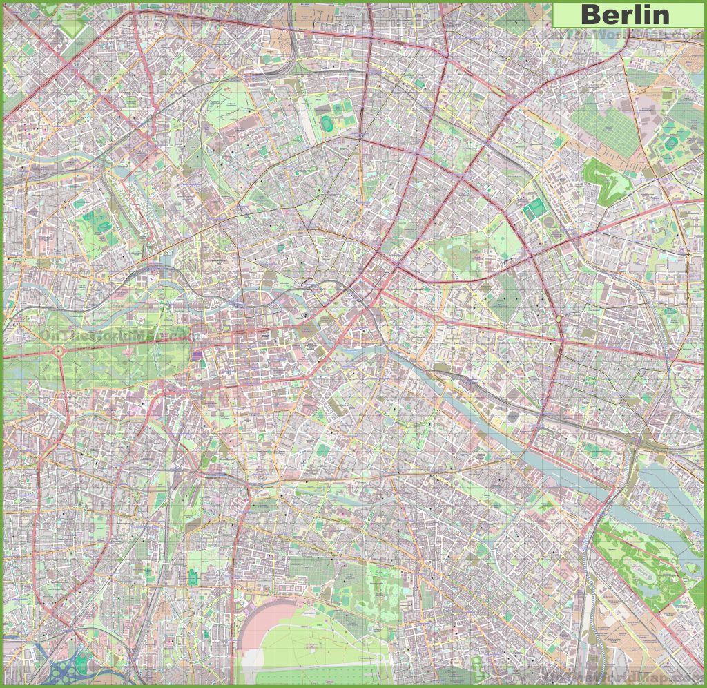 Carte détaillée de Berlin Carte détaillée de Berlin